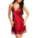 thumbnail image 4 of Camisón de encaje satinado para mujer, lencería sexy, camisón completo, ropa de dormir, 4 of 6