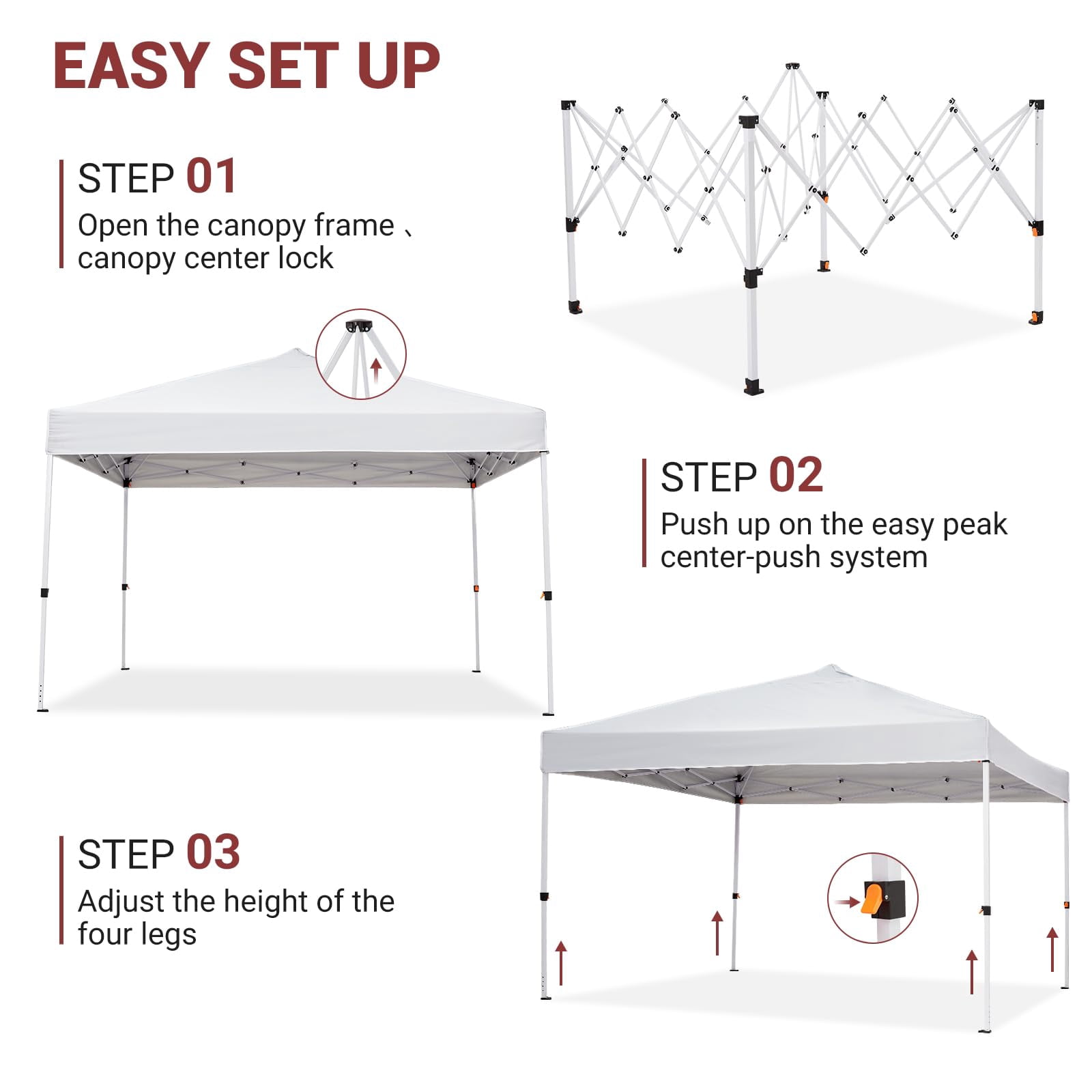 Huisuilinss Pop Up Canopy Tent,8/10FT Beach Tent,Commercial Outdoor Sun Shade,Waterproof Screen Tent,Portable Gazebo With Mesh Mosquito Netting/Side Walls For Events arties Camping Garden Outdoor