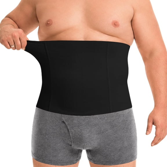 BESTSKY Plus Size Men Shapewear Waist Trainer Tummy Control Corset Girdle|Seamless High Compression Mens Body Shaper Fajas Para Hombres Plus Size from L to 5Xl for Big and Tall Men