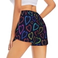 thumbnail image 3 of Fotbe Colored Hearts Womens High Waist Running Shorts Athletic Workout Quick Dry Shorts for Women with Pockets Gym Yoga Summer Shorts-, 3 of 9