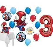 Mayflower Products Spidey and His Amazing Friends Balloons, Foil Birthday, (15 Piece)