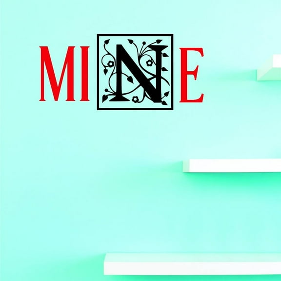 Custom Decals Mine Wall Art Size: 8 X 20 Inches Color: Multi