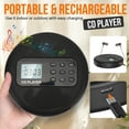 thumbnail image 3 of Lecteur CD Portable, Lecteur CD MP3 Écran LCD Haut-Parleur Double pour Voiture, 3 of 7