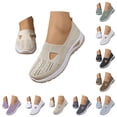 thumbnail image 5 of XIMIN Orthopedic Anti-Slip Sole Shoes for Women Slip-on Casual Sneakers Comfort Non Slip Work Travel Sneakers Woven Arch Support Lightweight Breathable Soft Sole Walking Shoes, 5 of 8