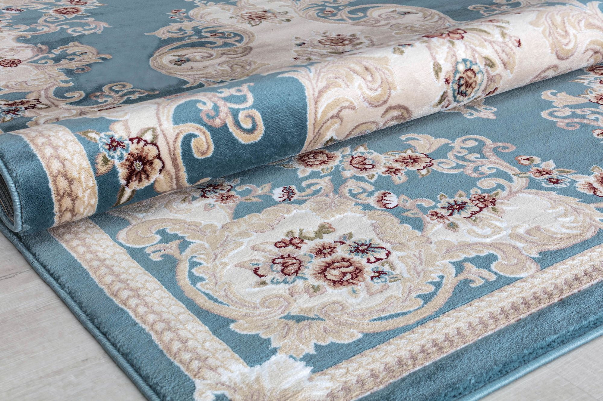 Centurion CY20B Classic Blue Transitional Vintage Blue Area Rug, 2'0"x4'0"