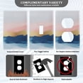 thumbnail image 3 of Yayeee Blank Wall Plate Cover 1-Gang 4.5"x2.7" Home Unused Decorative Outlet, Abstract Painting, 3 of 7