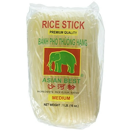Asian Best Premium Rice Stick Noodle Medium 16oz (3