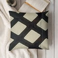 thumbnail image 3 of SHANXI Throw Pillow Cover Black and Beige Home Decorative 22x22in, 3 of 5