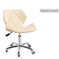 thumbnail image 3 of Silla de oficina con respaldo geométrica ergonómica ilios innova Crema, 3 of 9