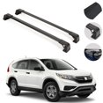 thumbnail image 1 of Cross Bars for Honda CR-V 2012-2016 Roof Rack Luggage Carrier Black 2 Pieces Set, 1 of 12