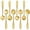 Gold, variant on BlinkLLX 16 Pieces Stainless Steel Flower Coffee Spoon Dessert Sugar Ice Cream Stirring Tea Spoon Set for Tableware Kitchen, Cafe or Bar(Gold)