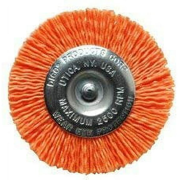 Dico 541-778-4 Nyalox Wheel Brush 4-Inch Orange 120 Grit