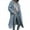 Blue, variant on Open Front Cardigan for Women Woolen Women Casual Long Sleeve Loose Fashion Solid Woolen Double Breasted Coat Women Cardigans Sweater Hoodies