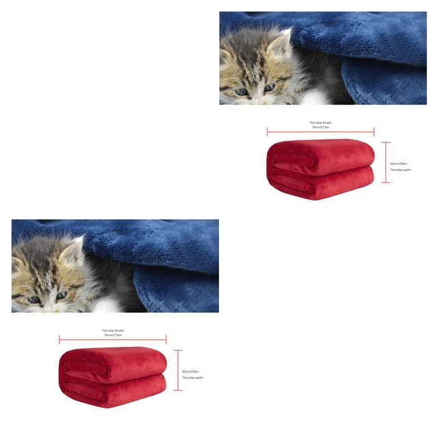 Manta de franela Billuyoard para invierno portátil plegable reutilizable lavable 70x100cm
