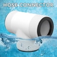 thumbnail image 3 of HomeLife Inflatable Pool Hose Three-Way Connector 1.5-Inch Pool Pump T Splitter with 3 L Rings, 3 of 10