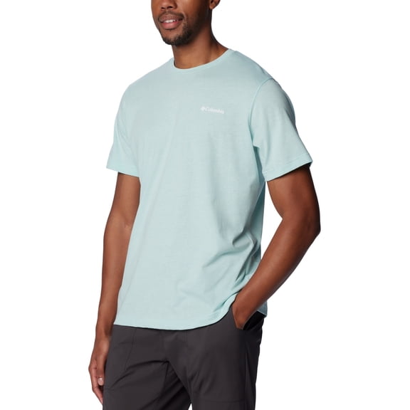 Columbia Mens Regular fit Short Sleeve T-Shirt Shirt Medium Green Solid