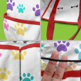 thumbnail image 5 of Garden Tool Bag,Colorful Dog Paw Footprint Garden Tool Organizer,Garden Gifts,Waterproof Multi-Pocket Garden Tool Storage 11.8x5.5x11.4 Inch(Tools NOT Included), 5 of 6