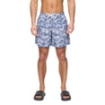thumbnail image 1 of Henleys Shorts de Bain d'Été Réguliers en Polyester à Vagues pour Hommes, 1 of 4