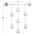 thumbnail image 3 of CosmoLiving by Cosmopolitan 7 Holder Silver Metal Wall Sconce, 3 of 9