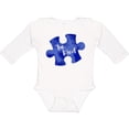 thumbnail image 3 of Inktastic Autism Awareness Be Kind Dark Blue Puzzle Piece Boys or Girls Long Sleeve Baby Bodysuit, 3 of 5