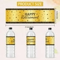 thumbnail image 2 of 30pcs Adhesive Bottle Labels Stickers Happy Retirement Water Bottle Labels Waterproof Water Bottle Wraps Bottle Lables Party Favor Decorations for Retirement Party 8.5x2.5 inch DIY, 2 of 7