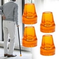 thumbnail image 4 of 4 Pieces Crutch Tips Replacement/ Heavy Duty Sturdy Reinforced Durable Upgraded Thickened/ Crutch Feet Cap/ Cane Tips for Hiking Sticks/ Canes Yellow 22mm Hole, 4 of 10