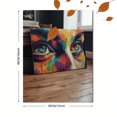 thumbnail image 3 of Abstract Eyes Canvas Wall Art 15.75x11.81 Inches, 3 of 8