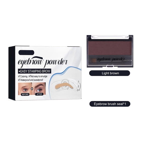 Eyebrow Powder Color Eyebrow Powder Set Color Natural Long Lasting And Not Easy To Fade Dyeing Lazy Person Seal Eyebrow Powder,B