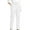 White, variant on Efsteb Women's Pants Fall Winter Fashion Solid Color Corduroy Harlem Pants Trousers with Pocket Gray L