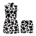 thumbnail image 3 of Yuyamidu White Cow Print Golf Dress for Women Comfort Sports Activewear Dress with 2 Pockets Built in Shorts Comfortable Womens Golf Clothes Size M, 3 of 7