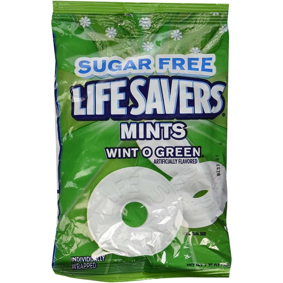 Life Savers Sugar Free Hard Candy, Wint-O-Green-2.75 oz, 3 Pack