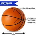 thumbnail image 2 of Mini Ballon de Basket en Mousse de 5”, pour Panier de Mini Basket, Lot de 2, Petit Ballon de Basket Sûr et Silencieux pour Ensembles de Mini Panier de Basket à Porter par-Dessus la Porte, 2 of 4