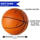 thumbnail image 2 of Mini baloncesto de goma de 5 pulgadas para mini aro de baloncesto, paquete de 2, baloncesto pequeño seguro y silencioso para juegos de baloncesto de mini aro sobre la puerta, 2 of 5