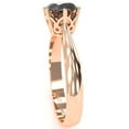 thumbnail image 5 of Crown Setting Black Onyx Engagement Ring In 14k Rose Gold, 5 of 6