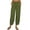 Army Green, variant on LYXSSBYX Wide Leg Sweatpants Women Fashion Women SolidCotton and Linen Casual Loose Trouser Wide Ninth Pants Pants