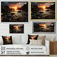 thumbnail image 4 of Designart "Coastal Boulders Rocky Beach wall art" Nautical & Beach Floater Framed Canvas Wall Art, 4 of 7