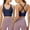 Blue, variant on Yoga Bra, Women's Solid Color Seamless Thin Belt Thin Elastic Casual Bottom Bra Yoga Underwear Purple Xxl under $10