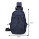 thumbnail image 2 of Bolso De Pecho Bolso de pecho para hombre Correas de hombro ajustables Bolso bandolera de nylon Deporte de viaje (Azul), 2 of 9