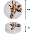thumbnail image 1 of FMSHPON Giraffe Set of 6 Round Coaster for Drinks, Absorbent Ceramic Stone Coasters Cup Mat with Cork Base for Home Kitchen Room Coffee Table Bar Decor, 1 of 3
