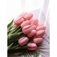 thumbnail image 5 of 10 Pink Flowers Artificial Tulips Silk Fake Flowers 13.5 Inch for Valentine's Day, Easter, Bulk Home Kitchen Wedding Table Decoration, 5 of 5