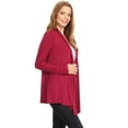 thumbnail image 3 of Women's Solid Casual Lightweight Long Sleeve Loose Fit Knit Sweater Cardigan, 3 of 4