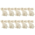 thumbnail image 2 of Agiferg 10PCS Wood Rabbit Hanging Ornaments with Twines for Easter Party Decoration, 2 of 8
