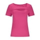 thumbnail image 4 of Camisas de encaje,Blusa de lentejuelas para mujer, manga corta, cuello en V, camisa informal de poliéster, corte holgado, para fiesta, sopatenor, 4 of 7