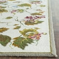 thumbnail image 3 of Safavieh DuraRug 2'6" X 8' Hand Hooked Polypropylene Rug in White, 3 of 8