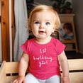 thumbnail image 2 of Girls 1st Birthday Shirt Heart Birthday Girl Shirt for Baby Girls One Year Old Retro Birthday Vintage Pink Shirt 12 Months, 2 of 5