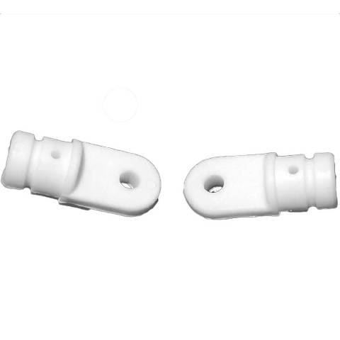 Boat Plastic Bimini End Eye Fittings | 7/8 Inch White (Pair)