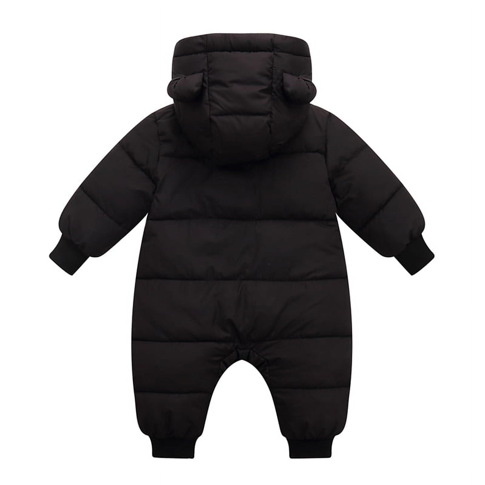Esho Baby Girls Boys Winter Hooded Snowsuits Romper Newborns Warm Down Bodysuits Snow Clothes 0-18M