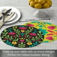 thumbnail image 2 of CounterArt Fiesta Plate 4- Pack Reversible Round Easy Care Placemats, 2 of 7