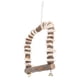 thumbnail image 4 of Juguete de Swing de Loro, Instalación Fácil de Madera de Madera de Madera para Pájaros de Pájaro Applewood para Coches para loros para periquitos Pequeños, 4 of 7