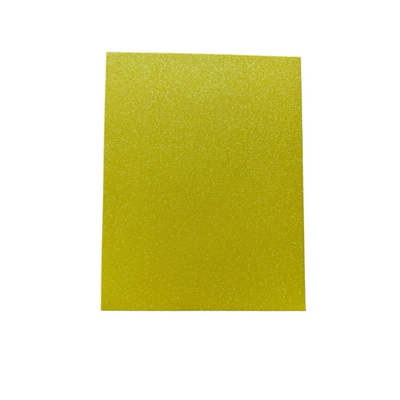 Foamy Diamantado Amarillo Tamaño Carta 21.5x27.5 cm espesor 1.6mm con 10 piezas